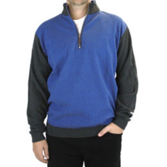 Straight Down NEW Mens Size Small Rockford Houndstooth Golf Sweater Mock Neck - Picture 7 of 7